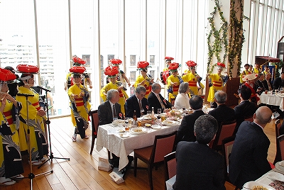 (写真=大沢さんさ踊りのアトラクション)2