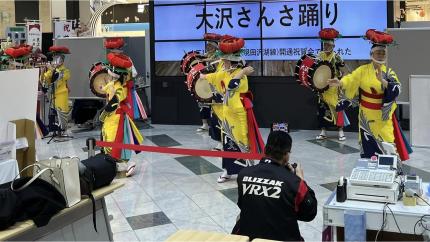 大沢さんさ踊り保存会の様子