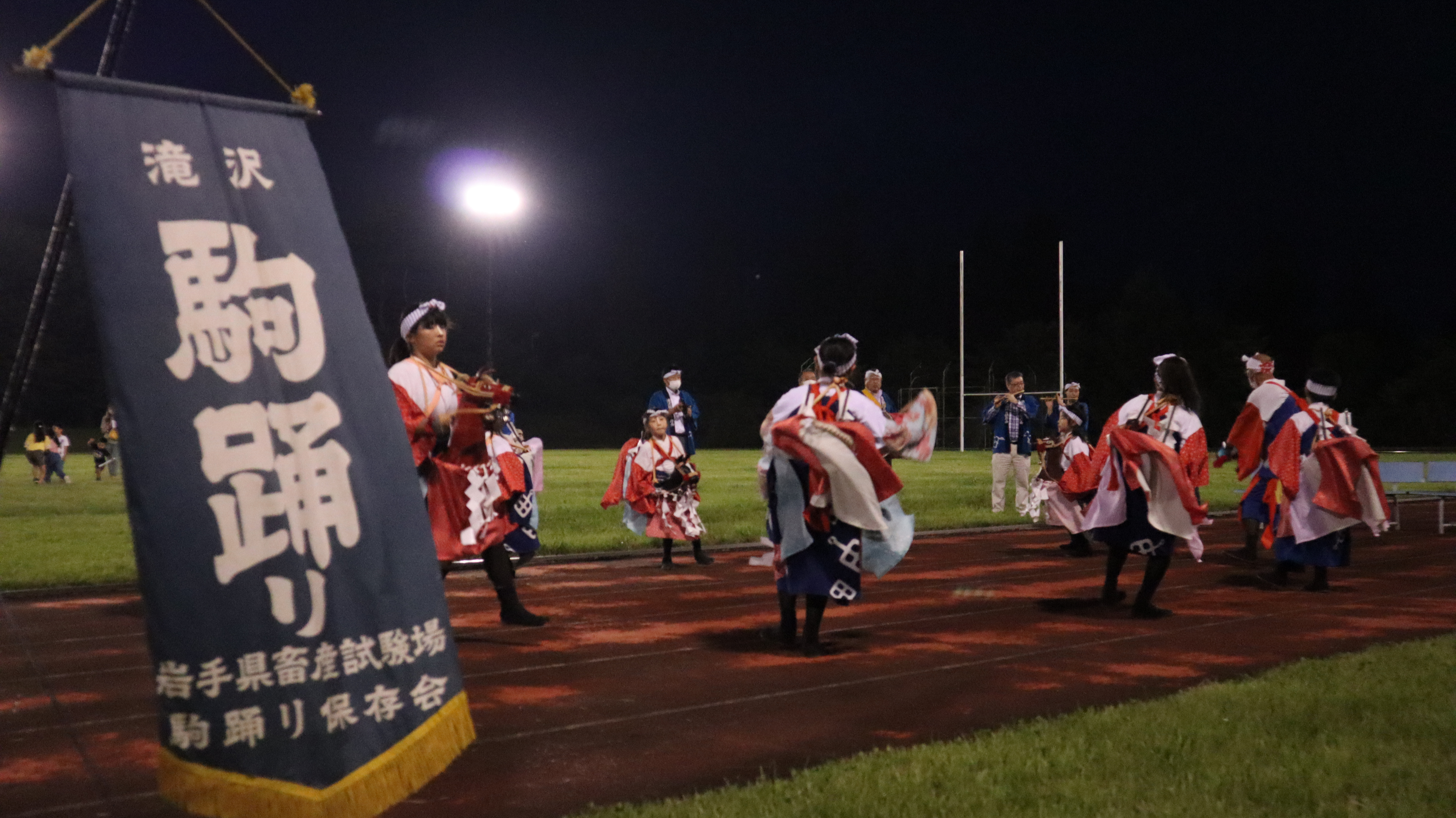 川前自治会花火大会の様子