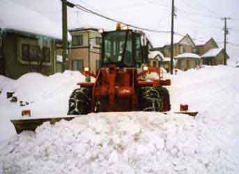 道路の除雪の写真