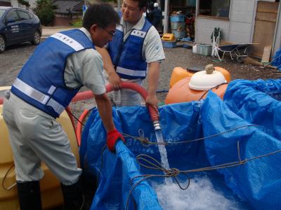 滝沢村による陸前高田市応援給水06