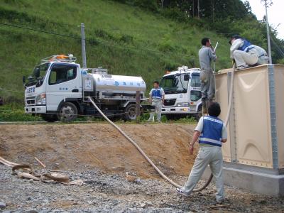 滝沢村による陸前高田市応援給水08