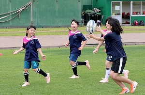 ちびっこラグビーの様子