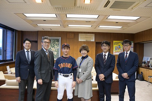 盛岡姫神リトルシニア所属の熊谷 琉生（くまがい るい）さん（滝沢南中2年）の写真