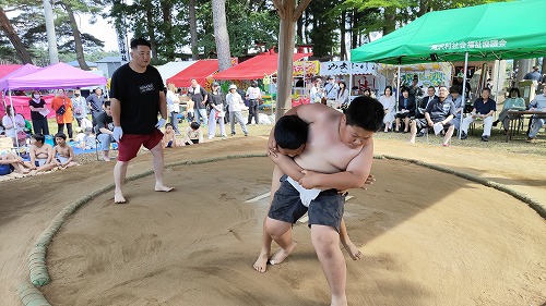 第43回鬼越蒼前神社祭典チビッコ相撲大会の様子