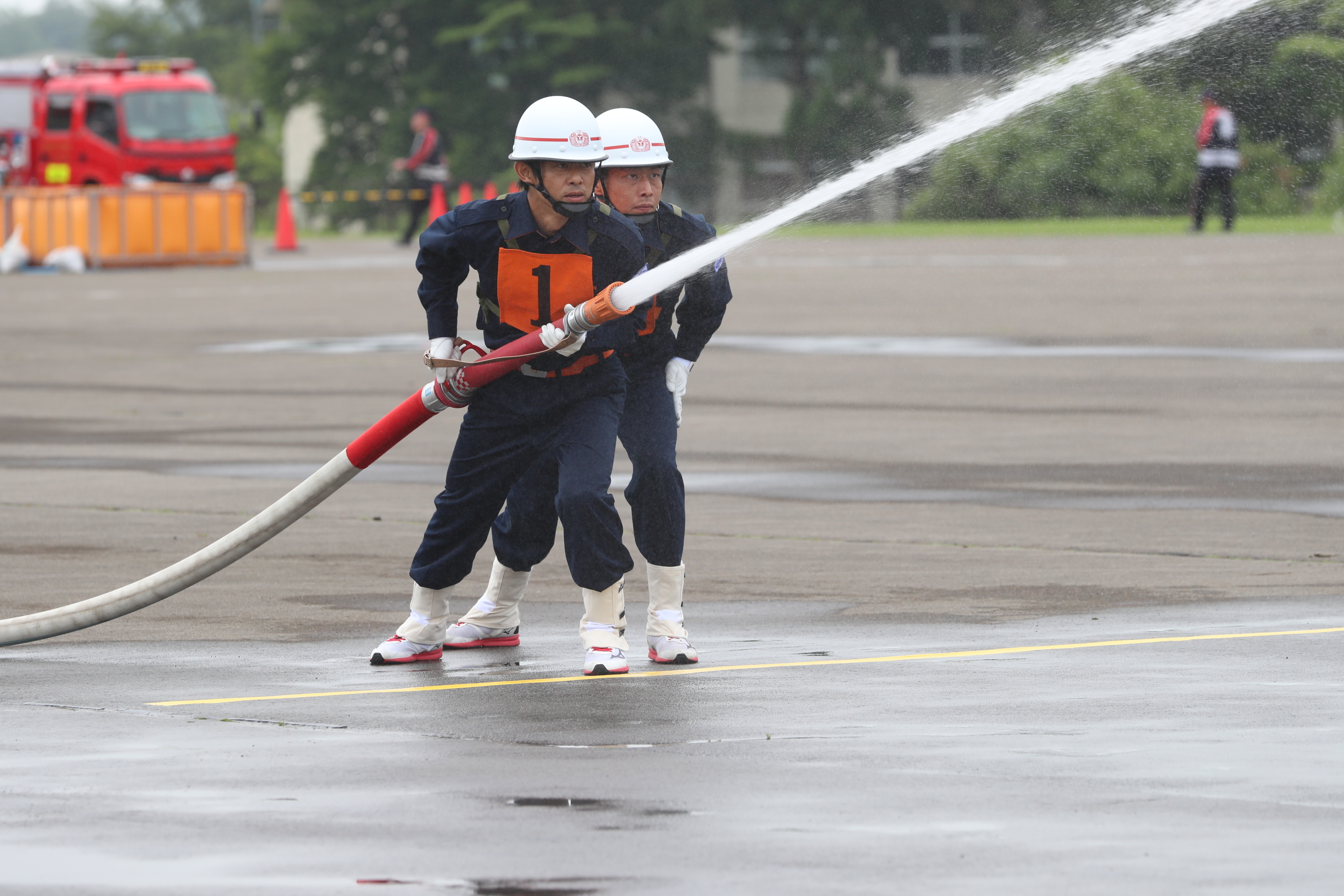 平成30年岩手県消防協会岩手地区支部消防操法競技会の様子04