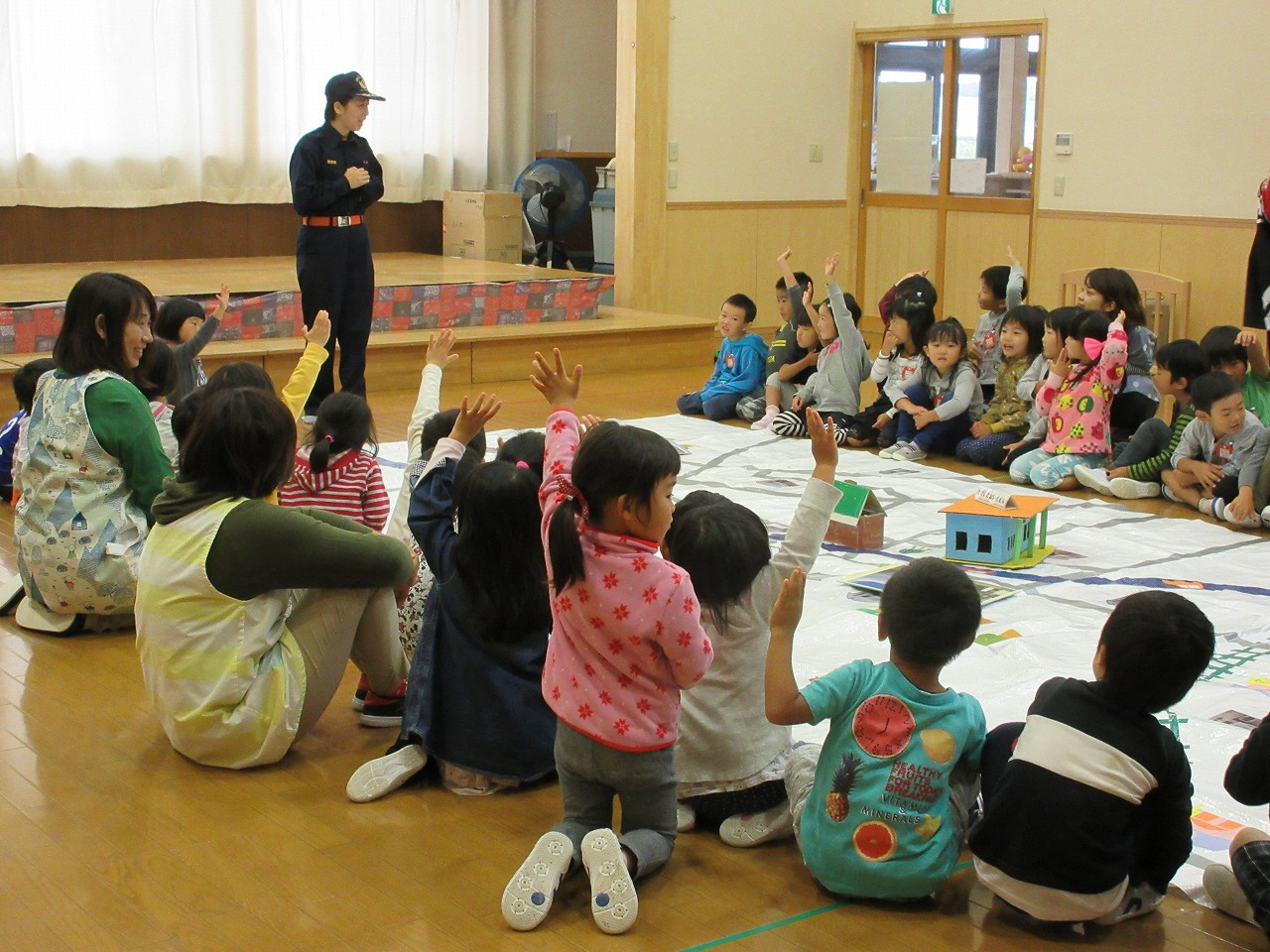 幼年防災教室の様子