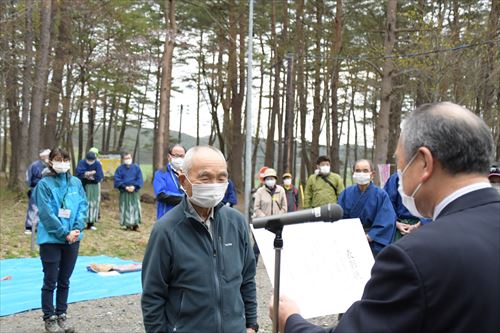 表彰される工藤さん