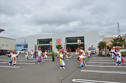 滝沢市さんさ踊り保存会ミニライブの様子1