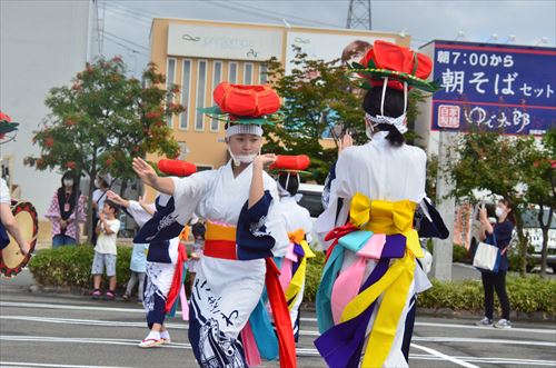 滝沢市さんさ踊り保存会ミニライブの様子2