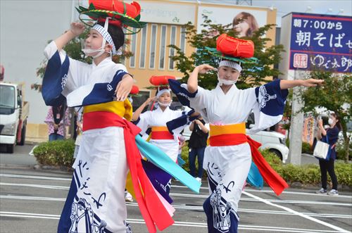 滝沢市さんさ踊り保存会ミニライブの様子3