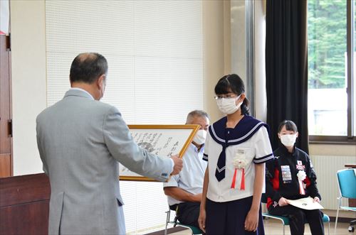 令和2年度市特別表彰式の様子