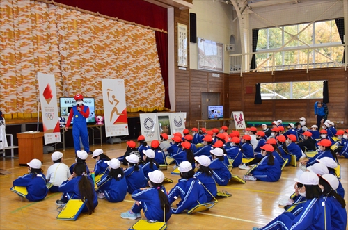 復興五輪出前スクールの様子