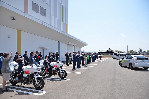 春の地域安全運動・春の全国交通安全運動合同出発式