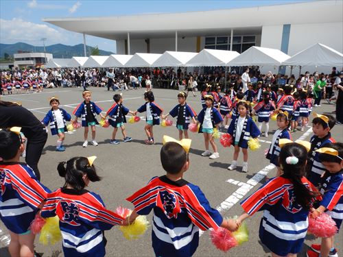 幼年クラブによる防火演技1