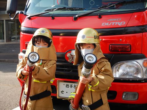 鷲風祭に参加し消防団のPR活動を行いました