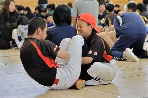 市スポーツ少年団結団式の様子