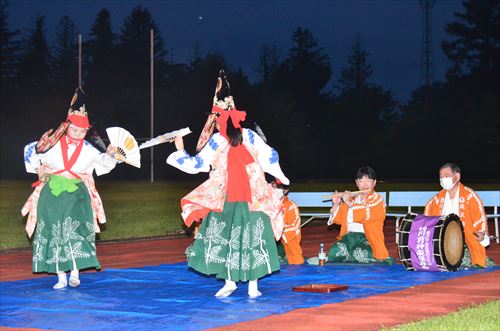 川前自治会花火大会の様子