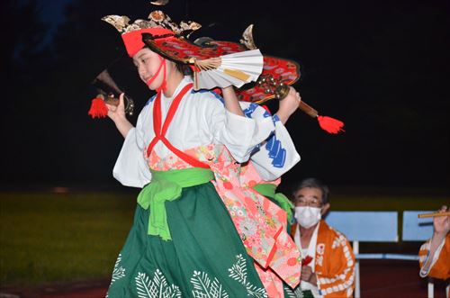 川前自治会花火大会の様子