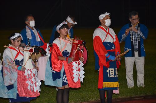 川前自治会花火大会の様子