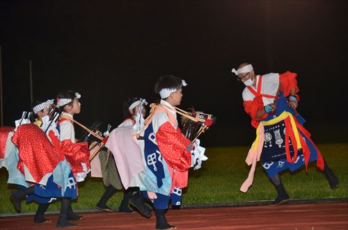 川前自治会花火大会の様子