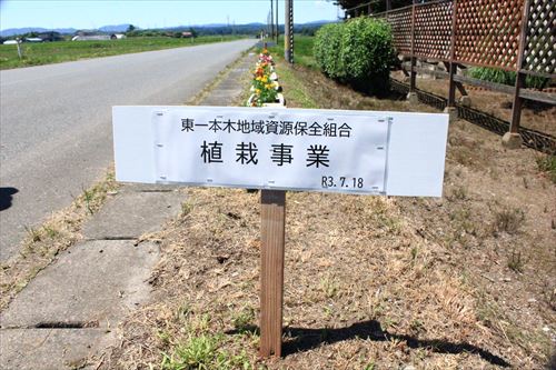 植栽事業の看板