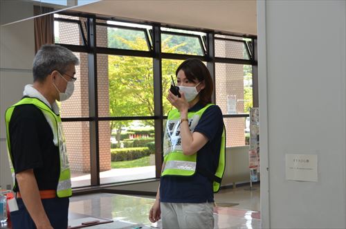 避難所開設訓練の様子3