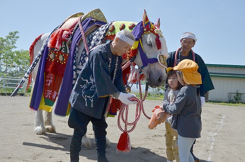 チャグチャグ馬コのPRの様子