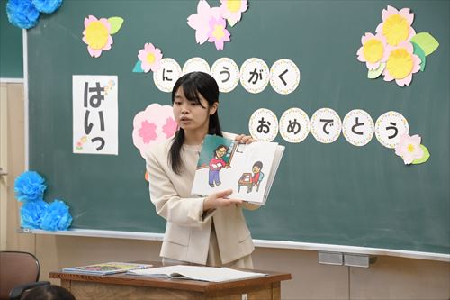 鵜飼小学校入学式の様子