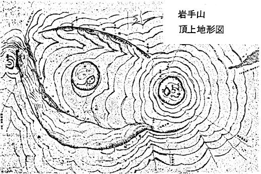 岩手山頂上地形図