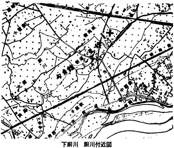 下厨川　厨川付近図